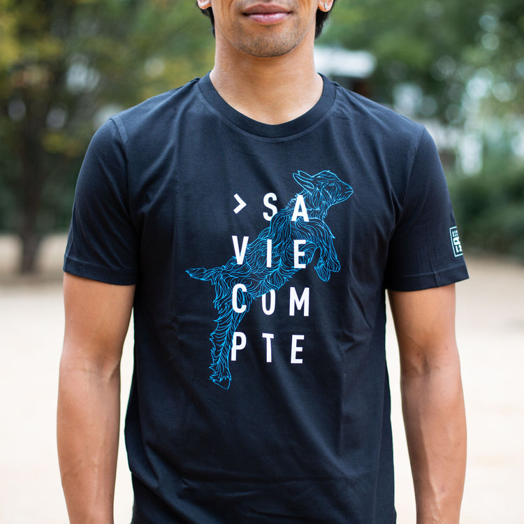 T-shirt "chevreau" - noir - unisexe