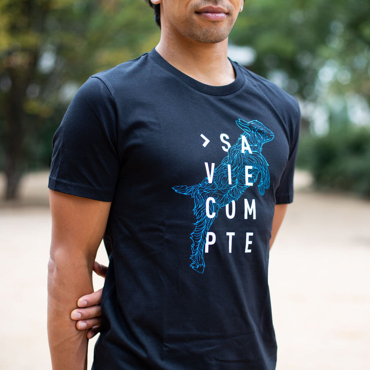 T-shirt "chevreau" - noir - unisexe