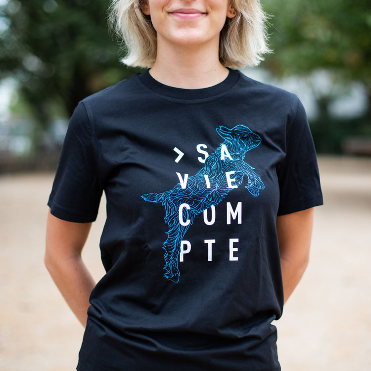 T-shirt "chevreau" - noir - unisexe
