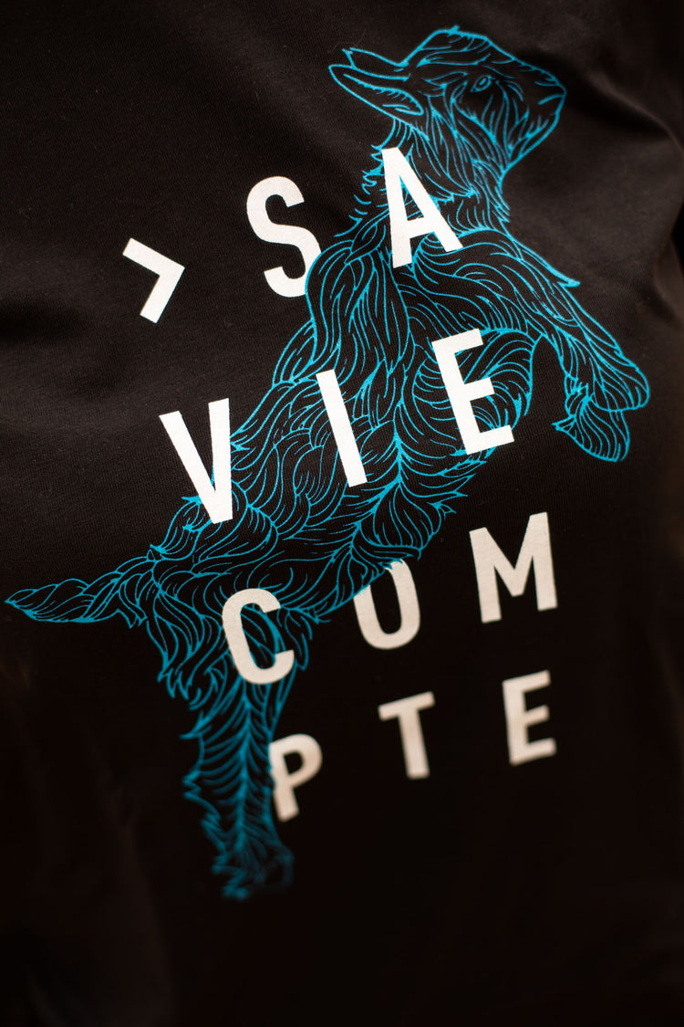 T-shirt "chevreau" - noir - unisexe