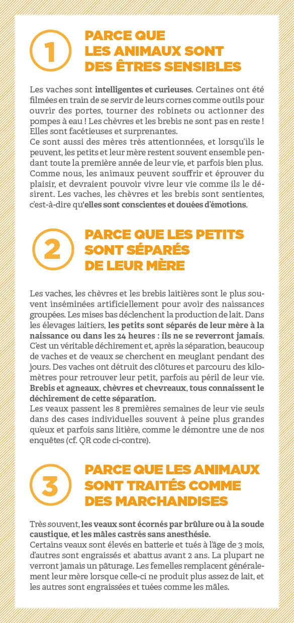 Tract "Pourquoi remplacer les produits laitiers ?"