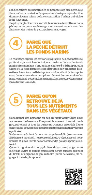 Tract "Pourquoi remplacer les poissons ?"