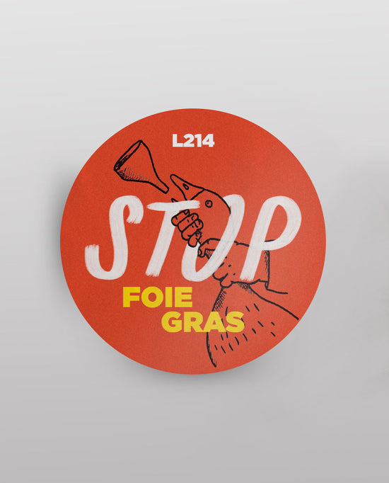Sticker "Stop foie gras"