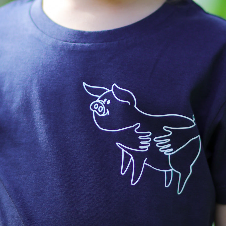 T-shirt  "cochon câlin"