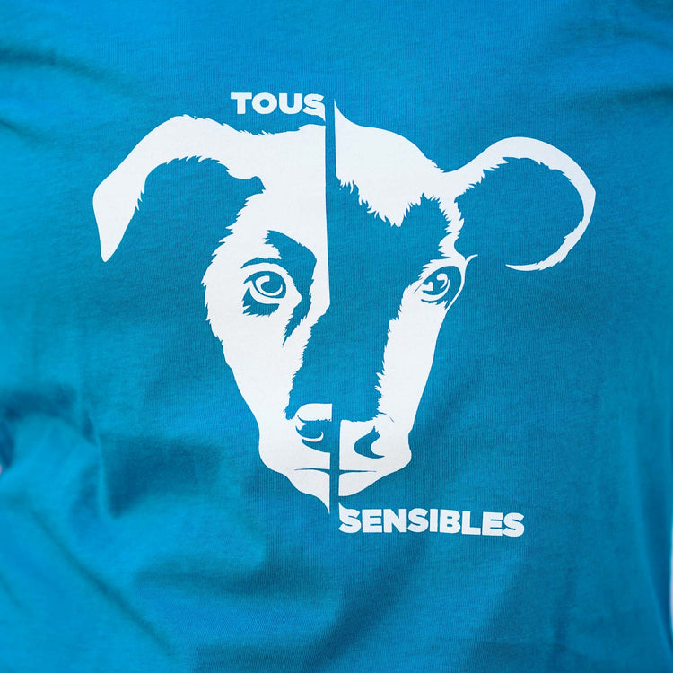 T-shirt "Tous sensibles" - coupe cintrée