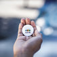 Badge "L214 - blanc"
