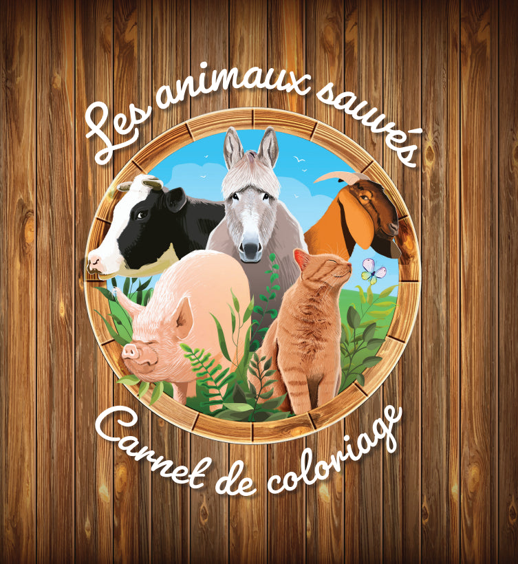 Carnet de coloriage "Les animaux sauvés"