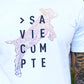 T-shirt "Sa vie compte - chevreau" - coupe droite - unisexe