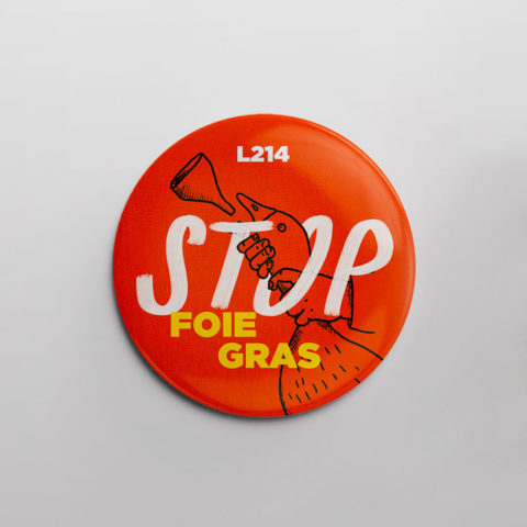 Badge « Stop foie gras »