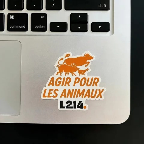 Sticker - Agir pour les animaux - L214