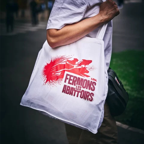 Tote-bag Fermons les abattoirs - L214